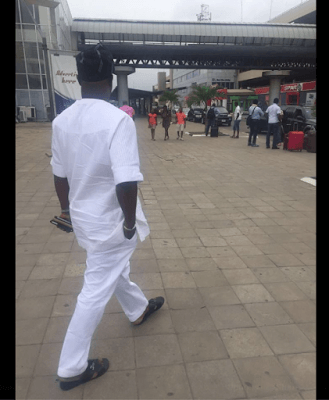 Senator Dino Melaye Dares “Haters” Lands In Lagos in styles