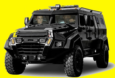 Kim K will now be traveling in armoured cars & her bodyguards will be armed with machine guns
