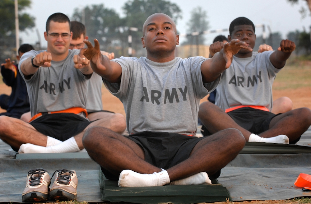 Dutch army brings in yoga teacher to help soldiers de-stress