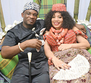 Monalisa Chinda steps out with hubby at Delightsome runway event