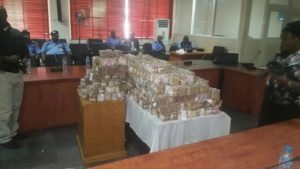 Photos: Police recover millions allegedly paid to INEC officials by Wike
