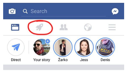 Some Facebook users are seeing a rocket icon in their app. Here’s what it does