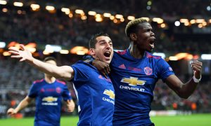 Manchester United beat Ajax 2-0 to win Europa League