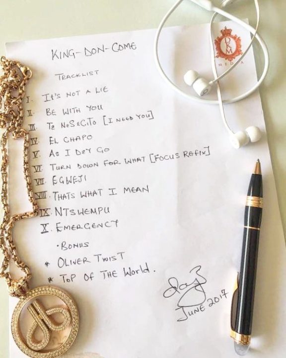 ALBUM TRACKLIST : D’Banj – King Don Come