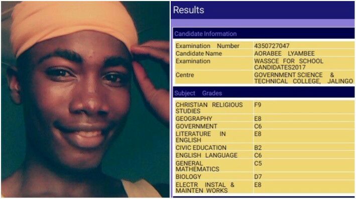 Nigerian guy breaks down after checking WAEC result, says he should have cheated