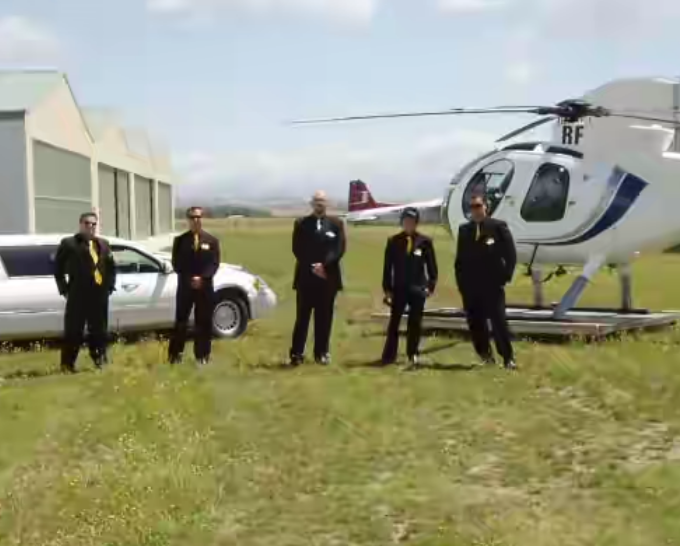 Wedding helicopter lands inside maximum prison