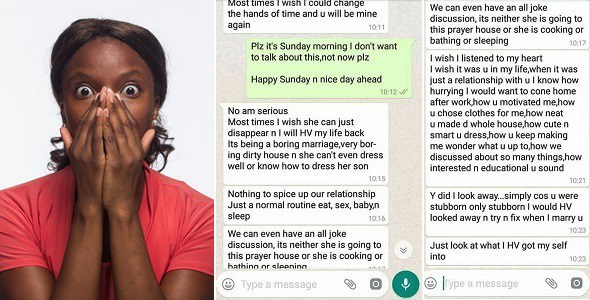 Read This Disturbing Chat A Shameless Nigerian Married Man Had With His Ex About His Wife. (Screenshots)
