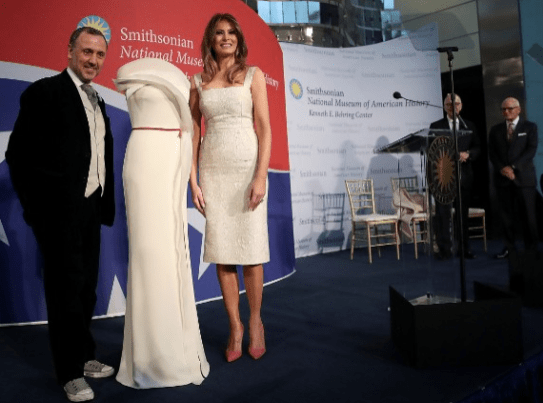 Melania Trump donates her inaugural gown to the Smithsonian’s National Museum of American History
