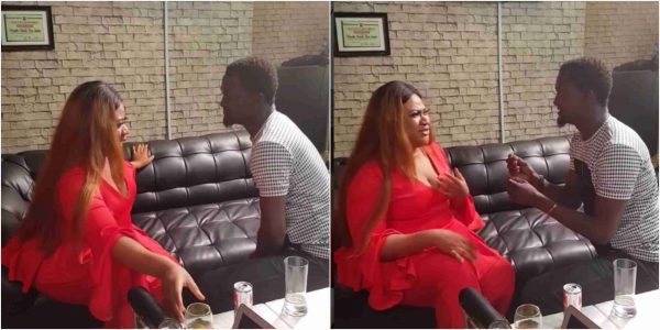Actress Nkechi Blessing engaged on movie set