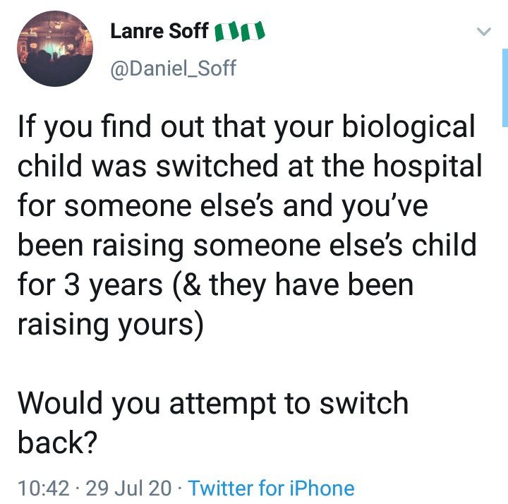 hilarious-answers-as-man-asks-what-parents-will-do-if-they-find-out-their-child-was-switched-at