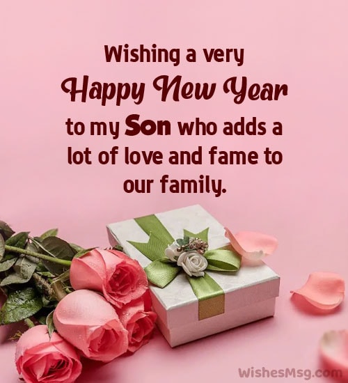 New Year Wishes for Son from Mom