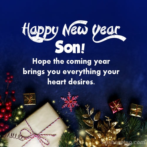 happy new year wishes for son
