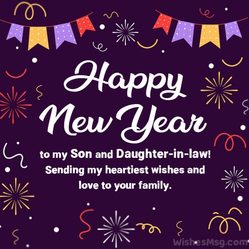 new year wishes for son and daughter in law