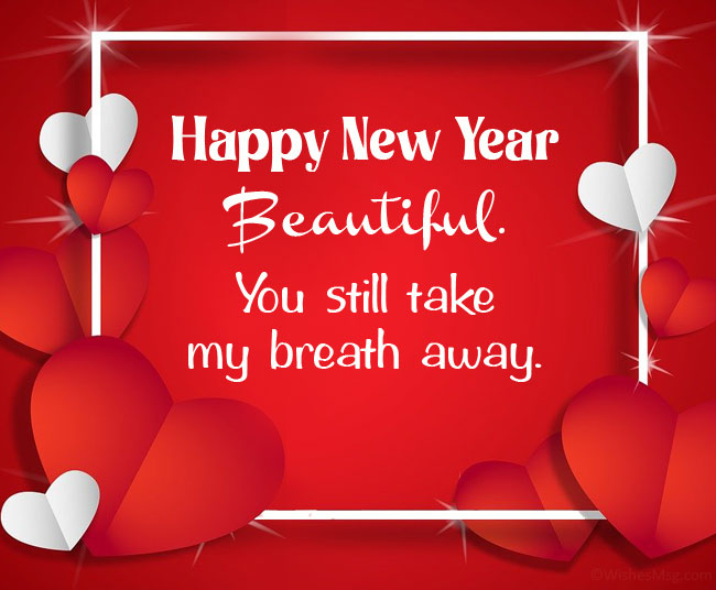 romantic new year wishes for her