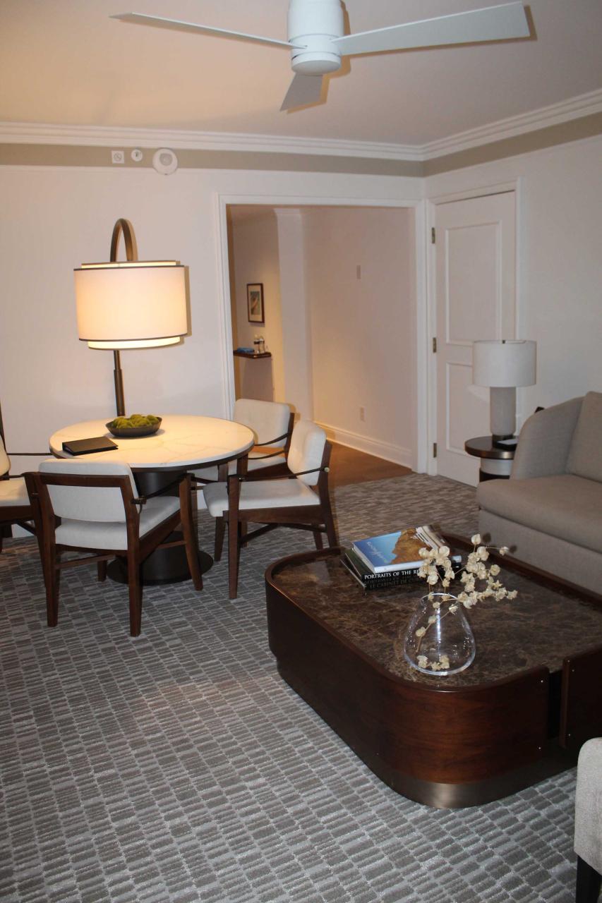 Bob Saget's hotel living room