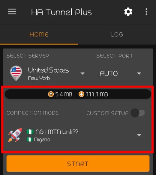 MTN unlimited free browsing on HA Tunnel