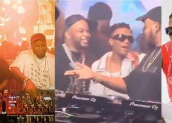 Wizkid bonds with Major League DJz at their show in London (Video)