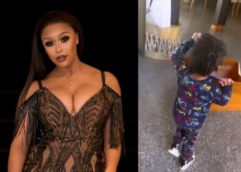 Minnie Dlamini impressed as her son appreciates Louis Vuitton gift (Video)