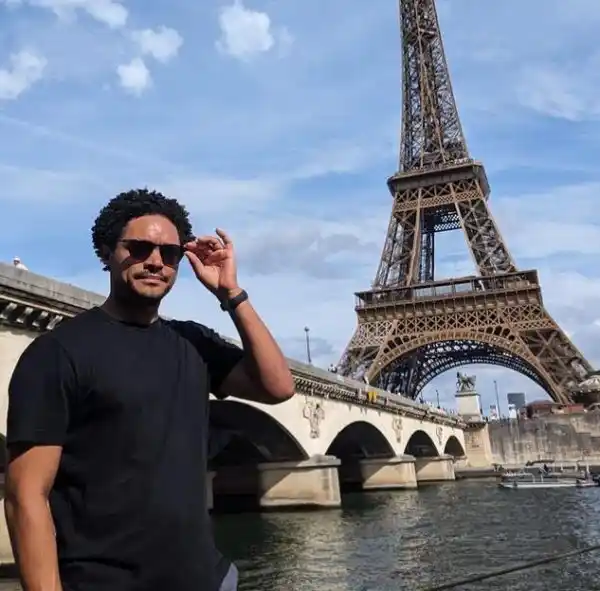 Trevor Noah expresses gratitude after having a swell time in Paris (Photos)