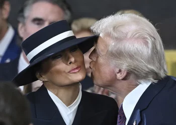 Watch: Donald Trump’s air kiss with Melania at inauguration goes viral